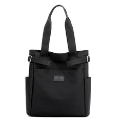 Nylon Fabric Tote Shoulder Bag for Women Large A4 Casual Handbag with Zipper