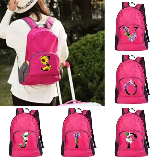 Portable Foldable Women Camping Hiking Travel Daypack Leisure Sport Bag