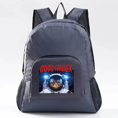 Ultralight Packable Backpack Astronaut Print Travel Daypack Bag