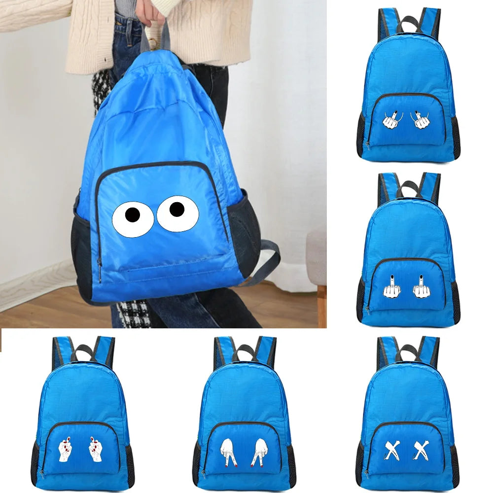 Packable Chest Pattern Backpack Folding Lightweight Daypack