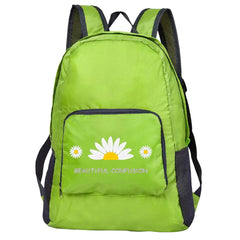 Daisy Print Packable Backpack Ultralight Foldable Daypack Bag