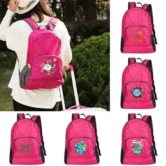 Outdoor Folding Travel Print Camping Daypack Bag