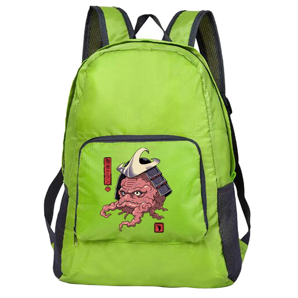 Portable Foldable Backpack Ultralight Outdoor Pack Monster Print