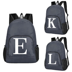 Ultralight Foldable Backpack for Hiking, Sports - Letter Pattern