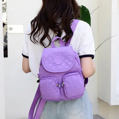 Waterproof Nylon Backpack Large Capacity Anti Theft Schoolbag
