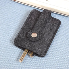 Woolen Felt Keychain Holder Pocket Keys Organizer Pouch