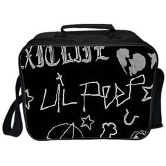 Lil Peep Lunch Bag Star Singer Cartoon Print School Meal Bag