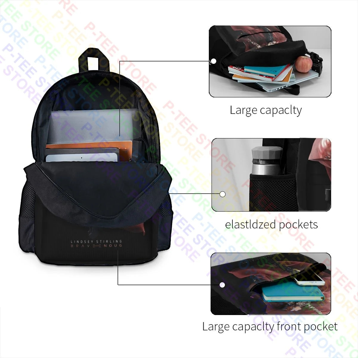 Lindsey Stirling Brave Enough Backpack Schoolbag