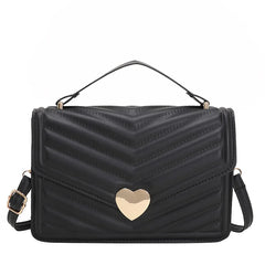 Retro Crossbody Small Square Bag Spring Solid Single-Shoulder Bag