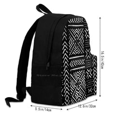 African Mud Cloth Backpack for Men Women Girls