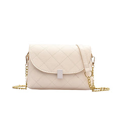 Lingge Chain PU Handbag Square Women's Crossbody Bag