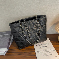 Lingge Embroidery Thread Shoulder Bags For Women