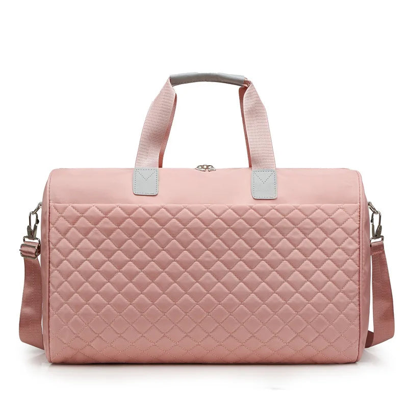 Lingge Travel Bag Women Shoulder Bag Large Capacity Handbags