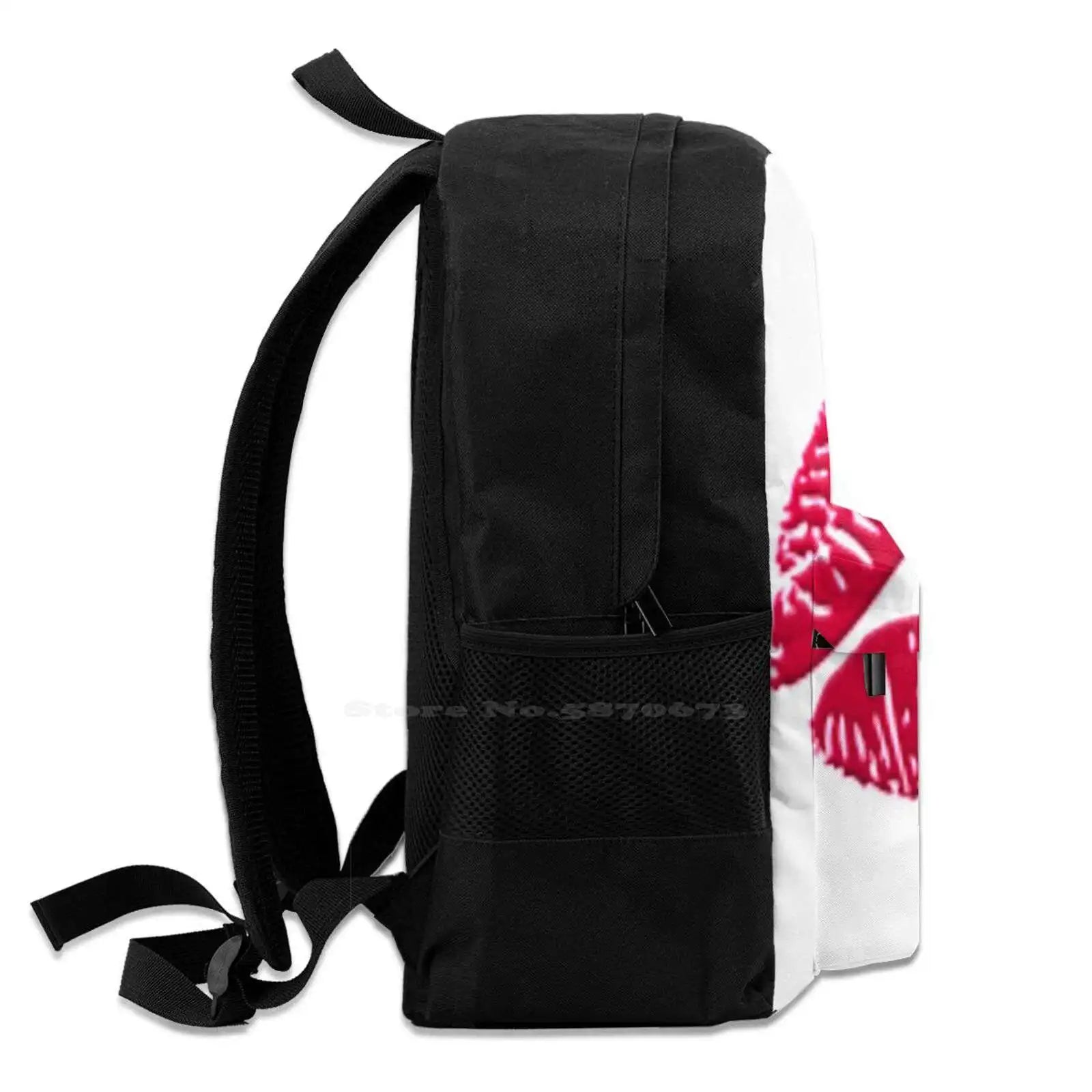 Lips Kiss Large Capacity Backpack Laptop Travel Bags
