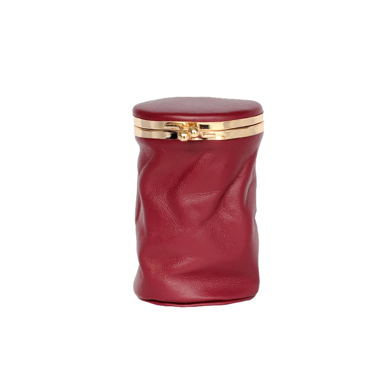 Portable Makeup Box with Mirror Jewelry Storage Bag