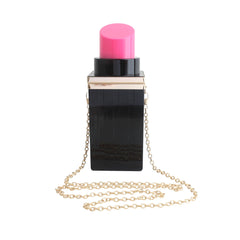 Lipstick Women Clutches Bag Evening Party Handbag Tote
