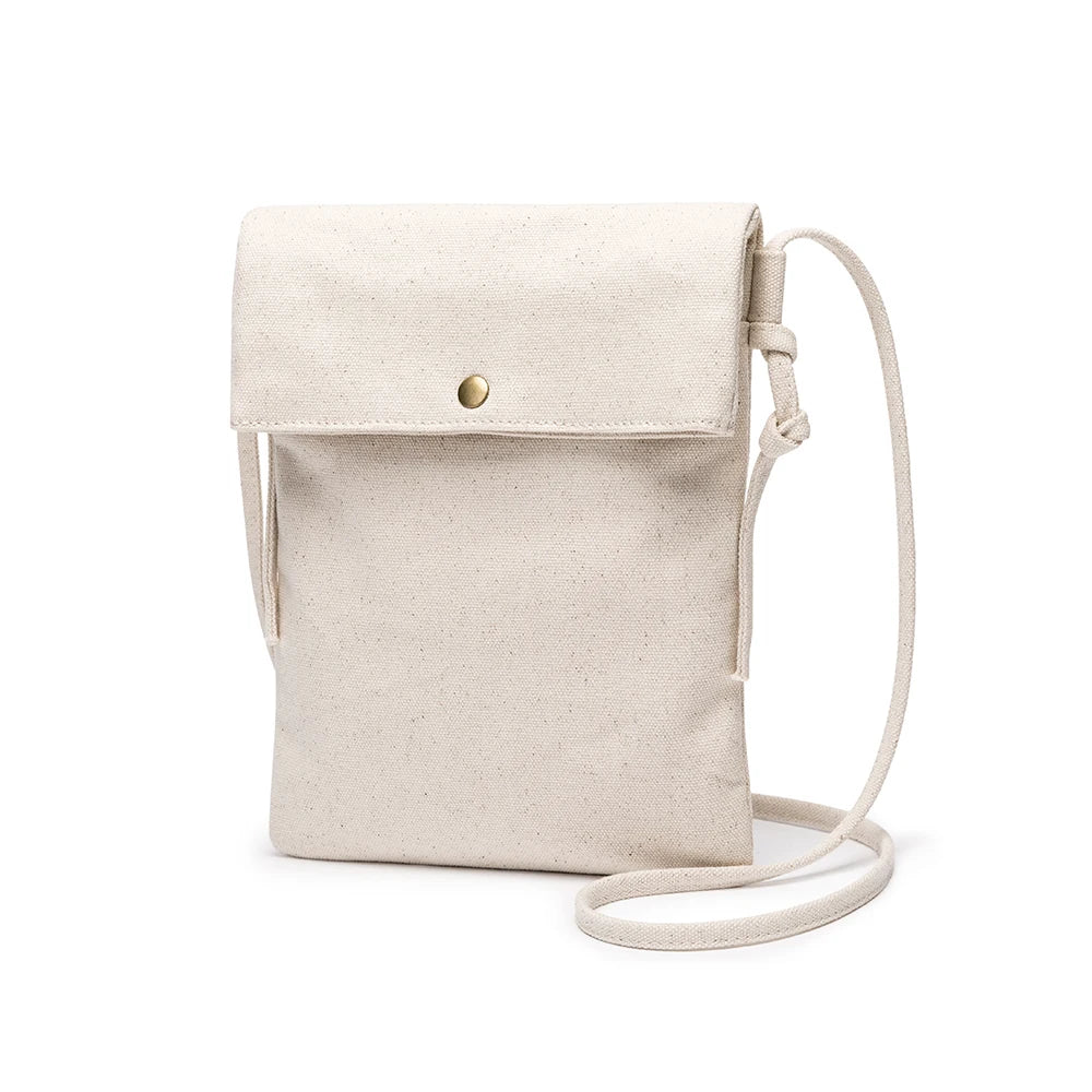 Literary Fairy Canvas Messenger Bag with Shoulder Strap