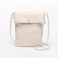 Literary Fairy Canvas Messenger Bag with Shoulder Strap