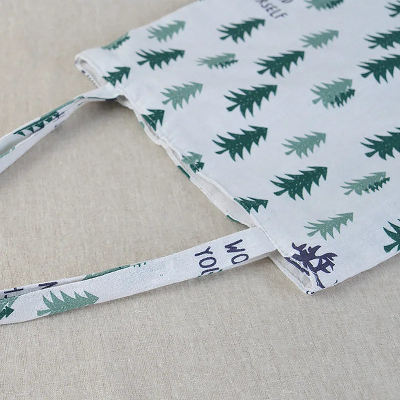 Japanese Broken Flower Canvas Shoulder Bag