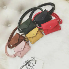 Little Girl Mini Bag PU Leather Studded Small Square Bag