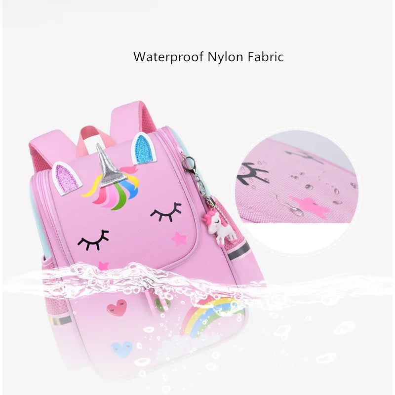 Little Girl School Bags Kids Bookbag Animal Schoolbag Princess Backpack