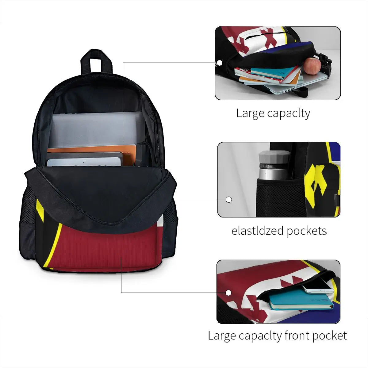 Lmanberg Flag Backpack for Men and Women