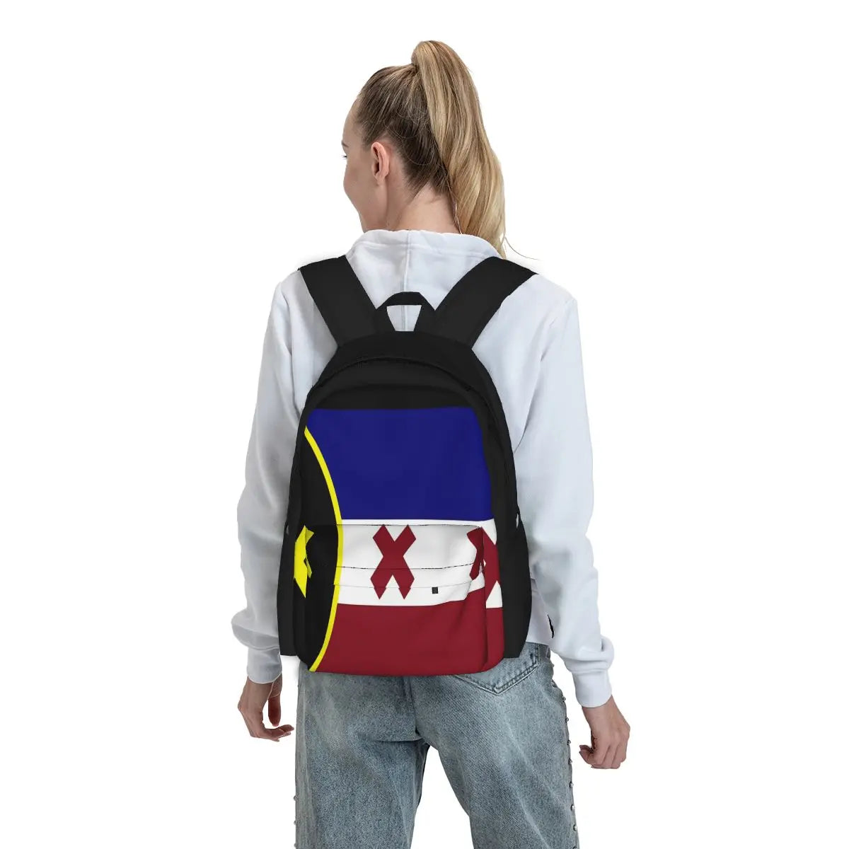 Lmanberg Flag Backpack for Men and Women