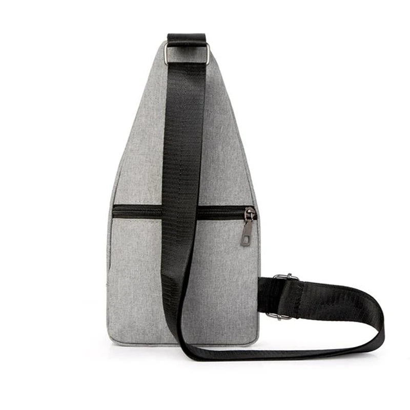 Men's Anti-theft Nylon Chest Sling Bag Waterproof Cross Body Pack