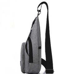 Men's Anti-theft Nylon Chest Sling Bag Waterproof Cross Body Pack