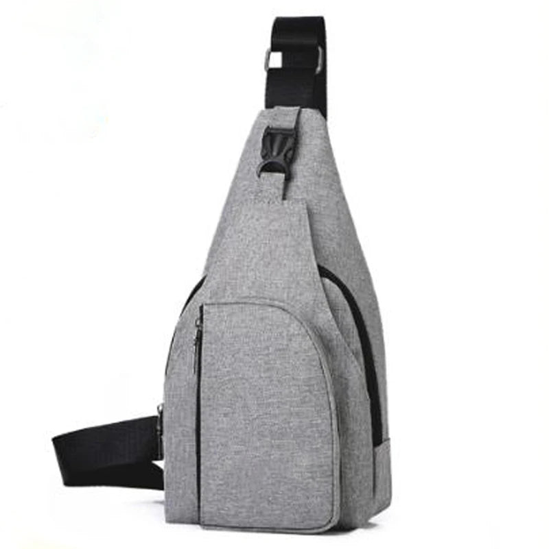 Men's Anti-theft Nylon Chest Sling Bag Waterproof Cross Body Pack