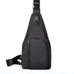 Men's Anti-theft Nylon Chest Sling Bag Waterproof Cross Body Pack