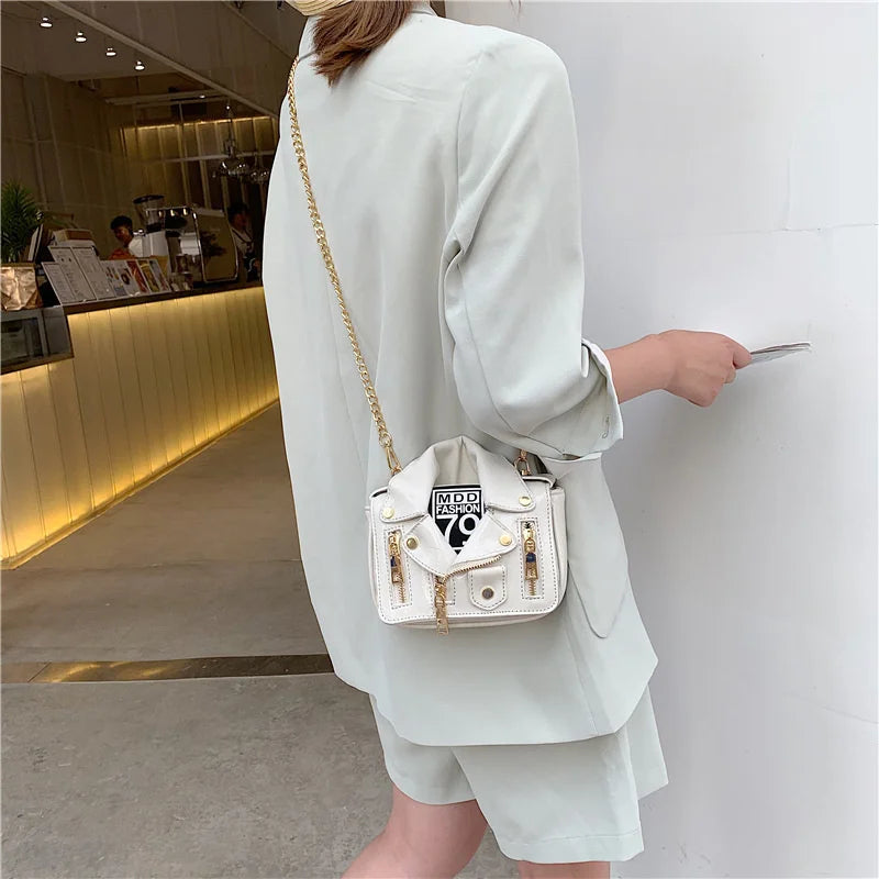 Locomotive Women's Bag Chain Messenger Single Shoulder Jacket