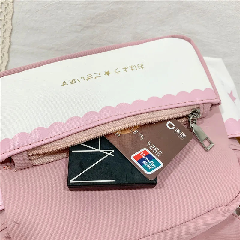 Lolita Moon Star Printed Bow Tie Shoulder Bag