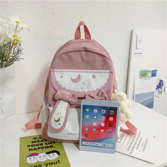 Lolita Rabbit Backpack Bow Ears Sweet School Bag