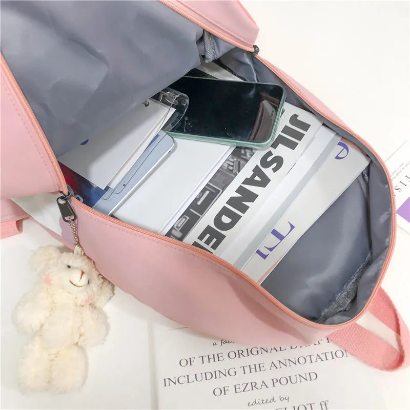 Lolita Rabbit Backpack Bow Ears Sweet School Bag
