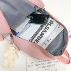 Lolita Rabbit Backpack Bow Ears Sweet School Bag
