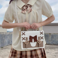 Lolita Shoulder Bag Women Backpack Bowknot Messenger Crossbody Handbag