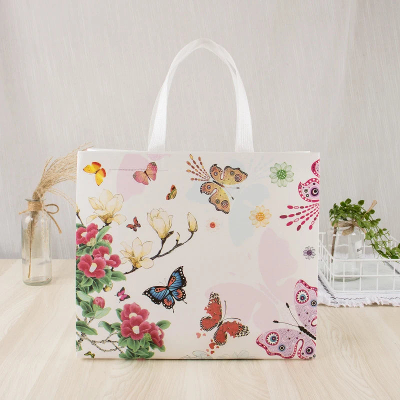 London Style Reusable Shopping Bag Waterproof Handbag Eco Friendly Shoulder Bag