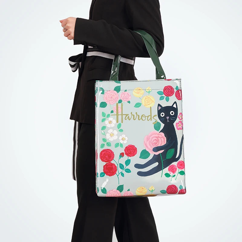 London Style Eco-Friendly Flower Tote Shopper Bag