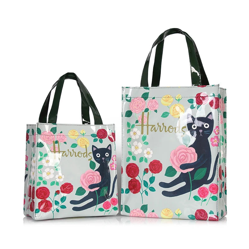 London Style Eco-Friendly Flower Tote Shopper Bag