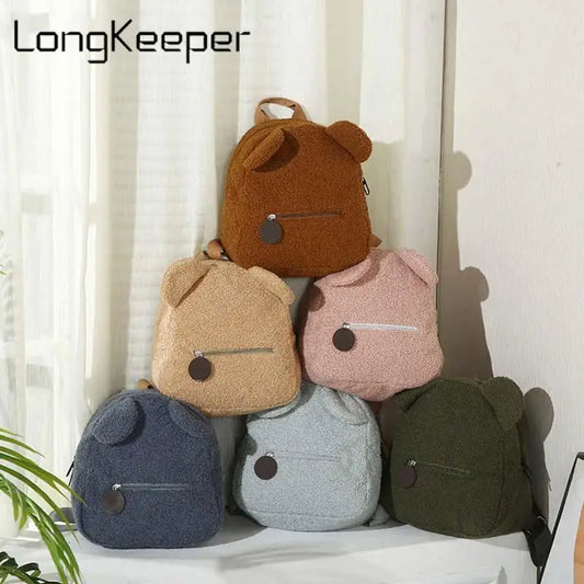 Lightweight Bear Toddler Backpack - Preschool Bag
