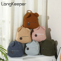 Lightweight Bear Toddler Backpack - Preschool Bag