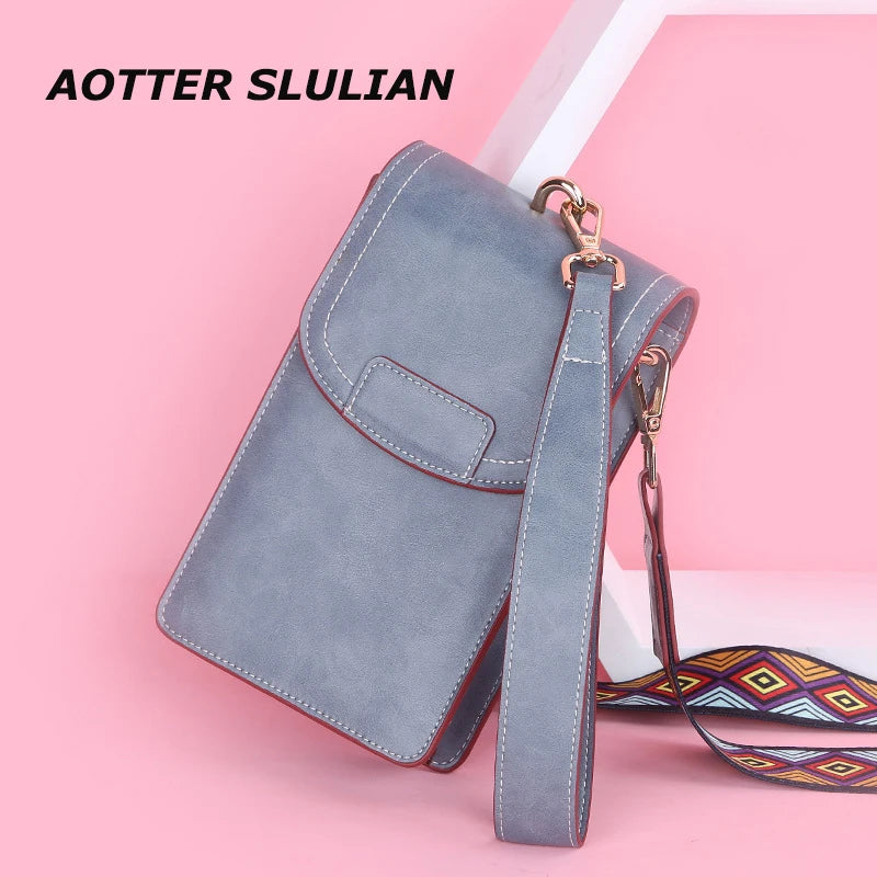 Printed Shoulder Strap Small Square Pack Ladies Wallet
