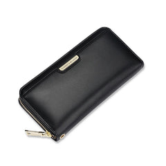 Long ladies wallet Large capacity Multi-card zipper clutch purse