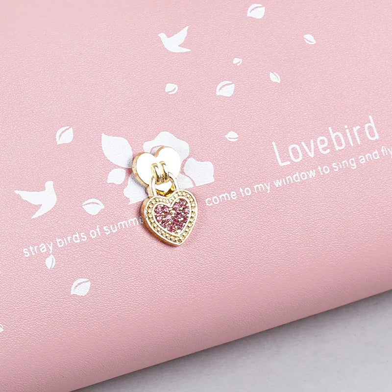 Love Printed Wrist Band Handbag High-capacity Wallet for Women