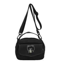 Cartoon Print Bear Mini Cloth Handbag for Girls