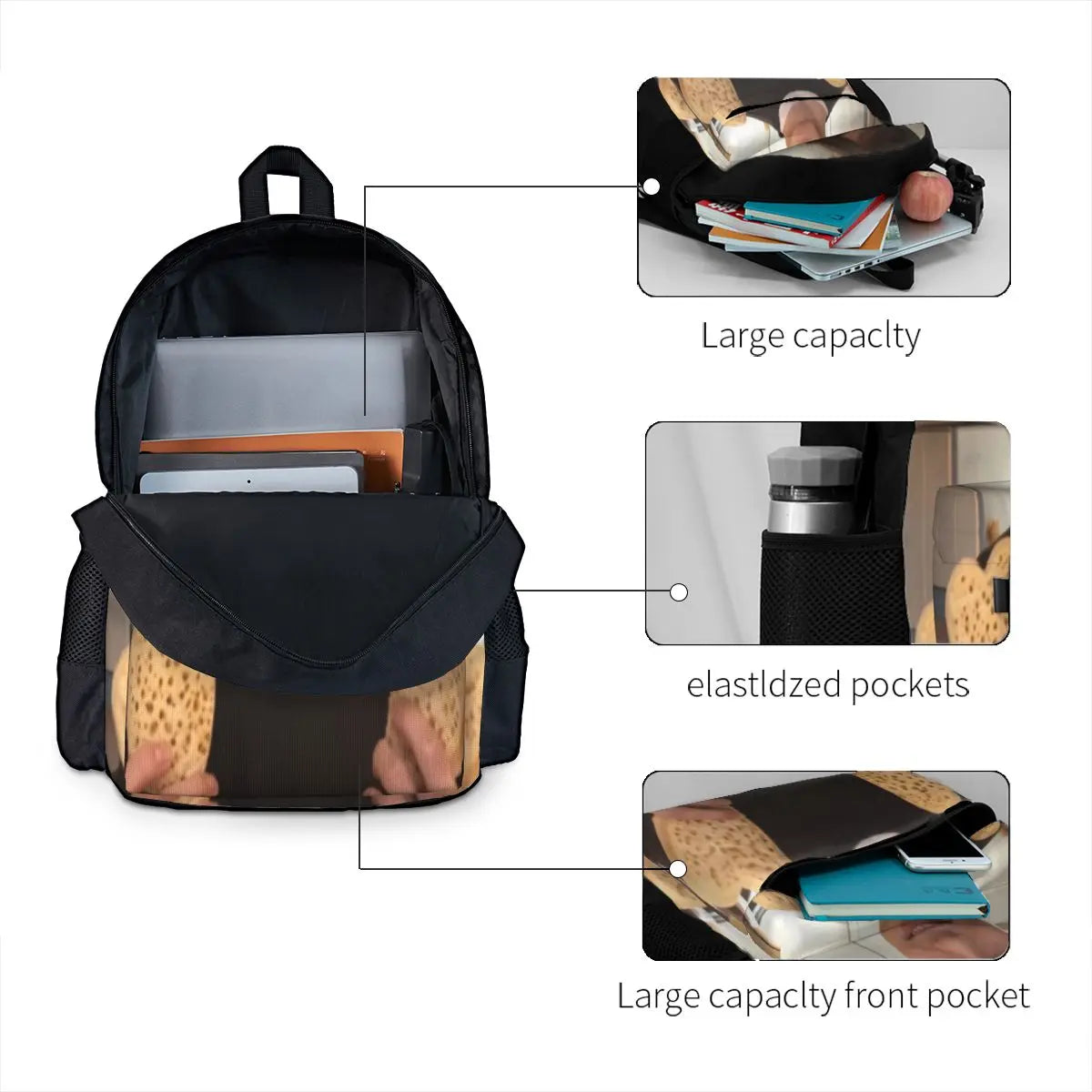 Louis Partridge Blanket Backpacks Men's and Women's School Bags