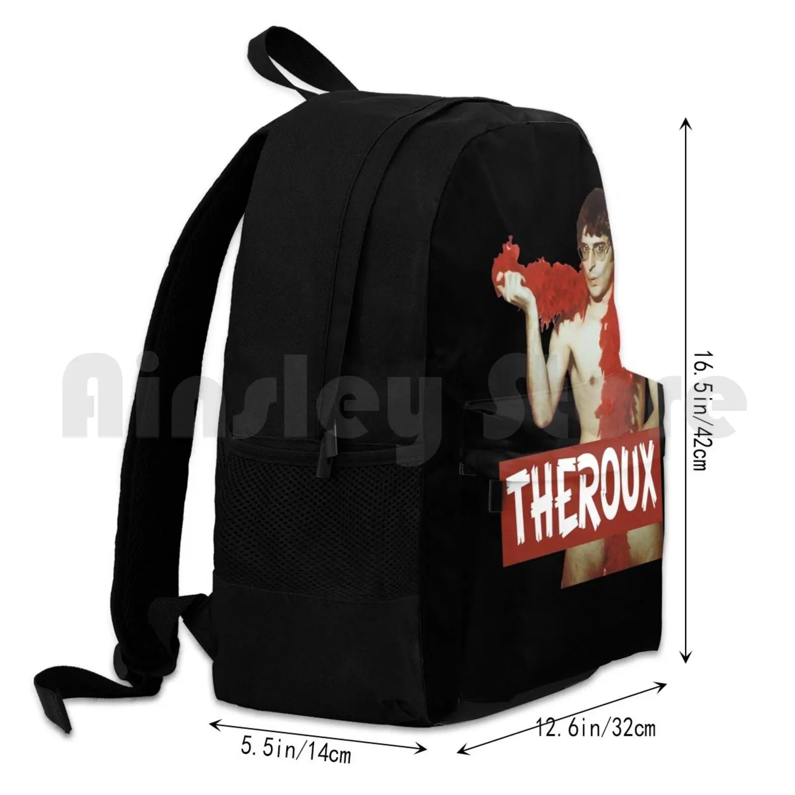 Louis Theroux Waterproof Hiking Backpack - Weird Documentary Young