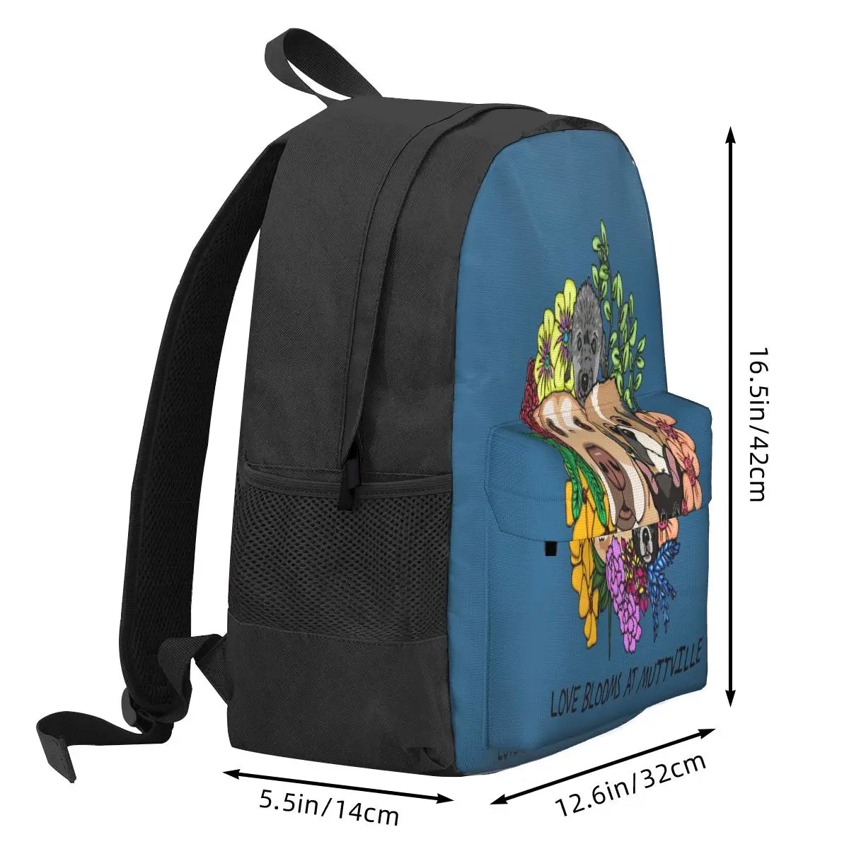 Love Blooms At Muttville Backpacks Men's Backpacks