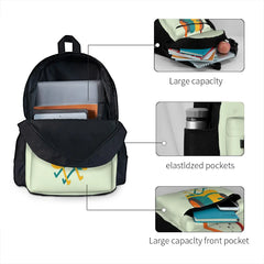 Love Song Backpacks Men's & Women's Zipper Close Backpacks